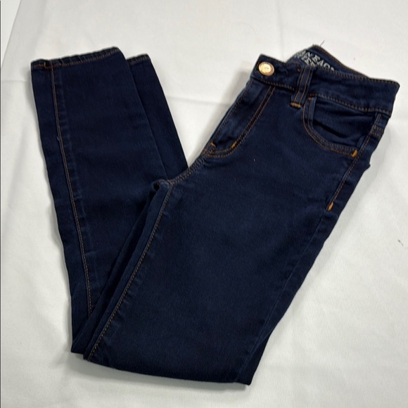 American Eagle Outfitters Blue Skinny Jeans Classic Fit - Picture 2 of 6